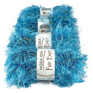 Moda DEA yarn  Fur Ever - Aqua Marine - 50g Turkey - Price is per skein